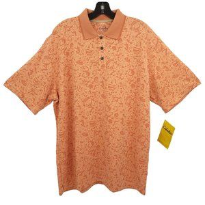 Cabelas Lakeside Beach Red Clay Shells Polo Shirt Mens Size L Short Sleeve NEW